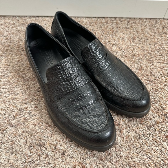 EUC Women's Ecco Black Modtray Slip-On Loafers Size EU 40 Or US 9 - 9.5 - Picture 6 of 7